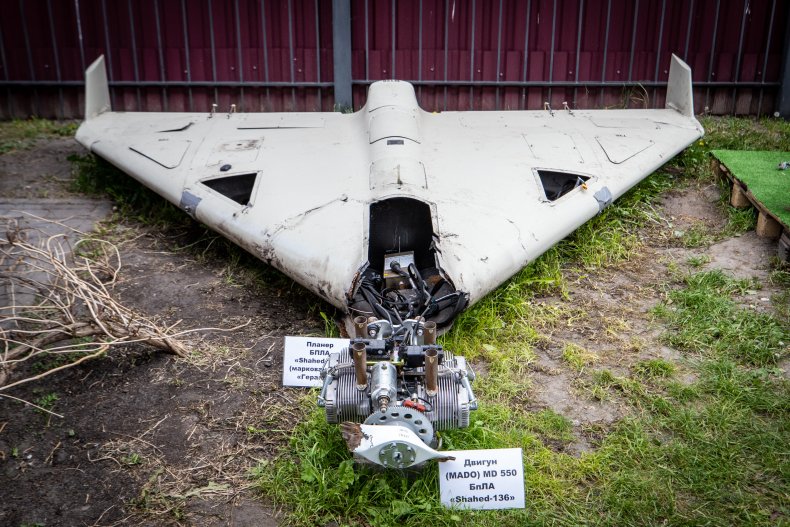 Russian-Iranian Shahed 136 drone downed over Kyiv